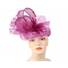 Mujer&apos;s Church Hat  derby Hat  Violet  White  121  eb-11742467